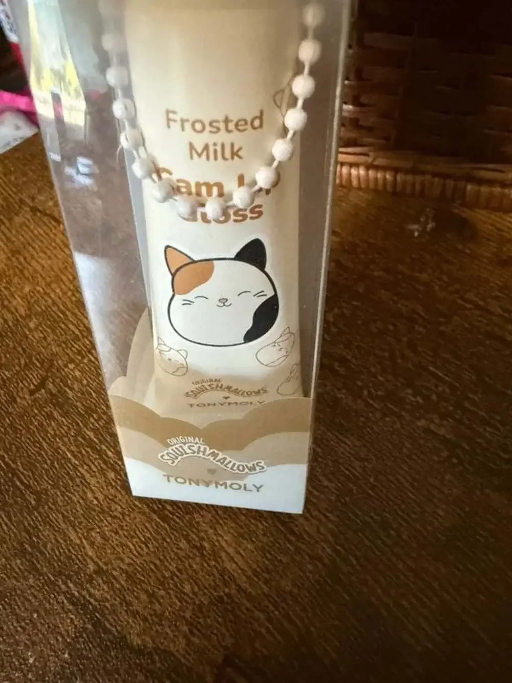 Tonymoly Squishmallows Cam Frosted Milk Keychain Lip Gloss